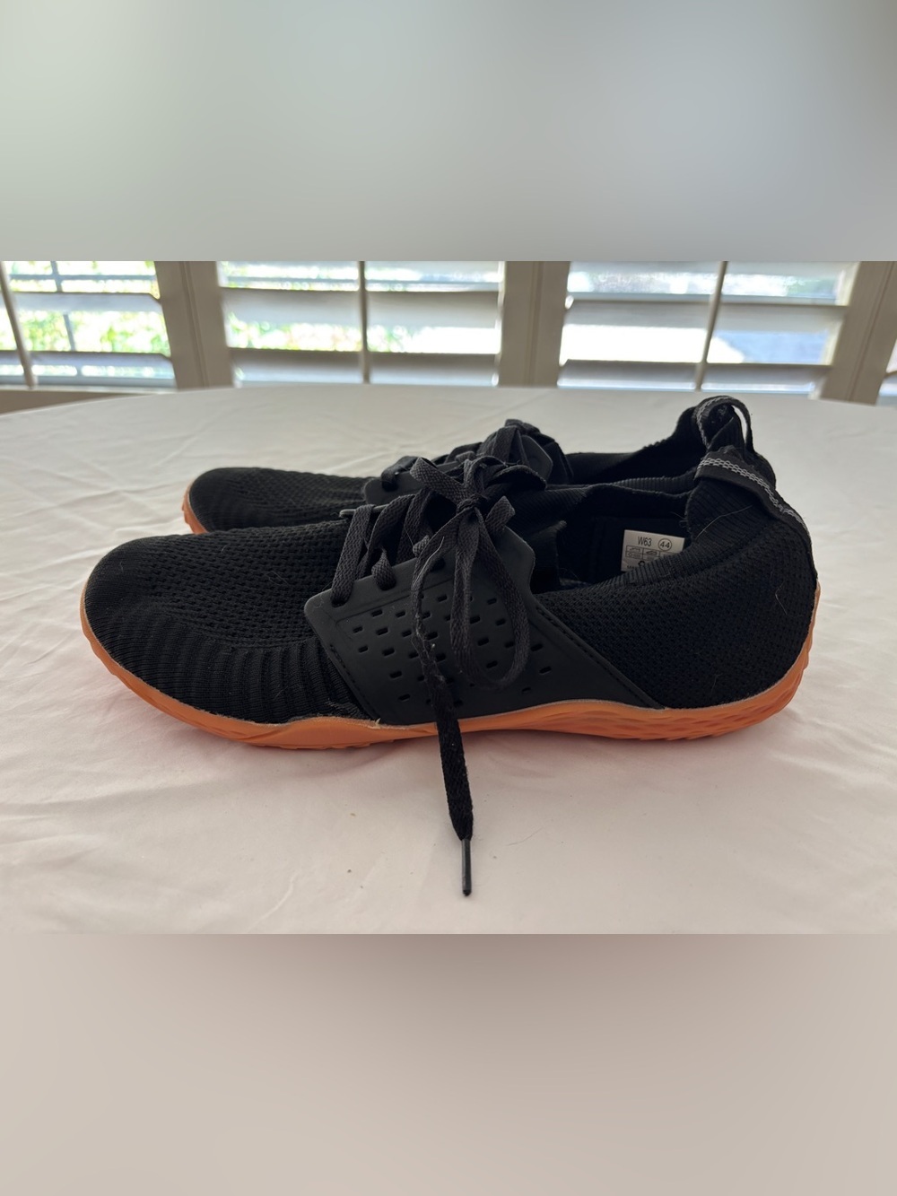 Whitin Black Barefoot Minimilist Cross-Trainer Lace Up Sneakers Men’s Size 44 - Picture 4 of 7